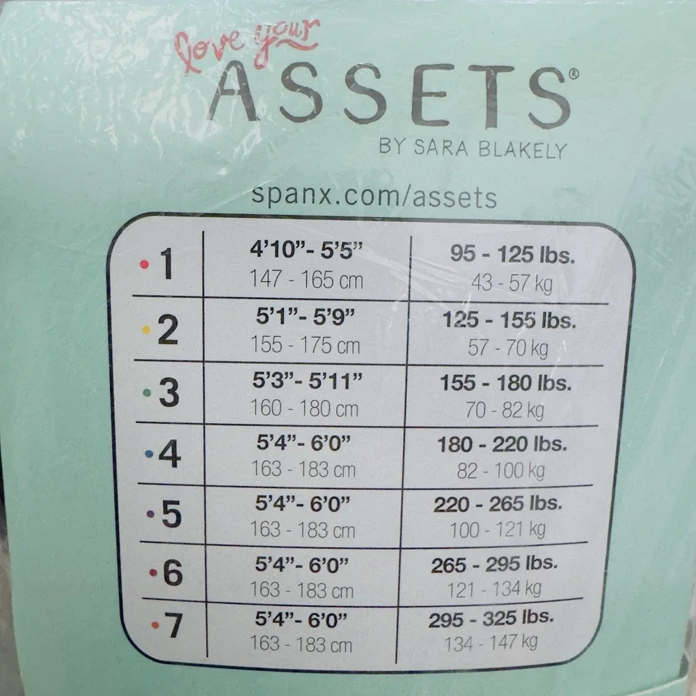 Sara Blakely Love Your Assets Spanx Shaping Tights Textured-Wishbone Black S 3‎